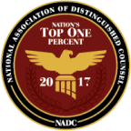 National Association of Distinguished Counsel - Nation's Top One Percent
